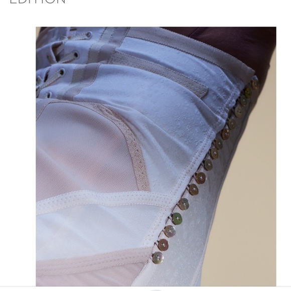 New! zara Ateller large lingerie style silk blend sheer two piece silk skirt. - Picture 8 of 16